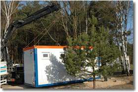 Der neue Sanitärcontainer
